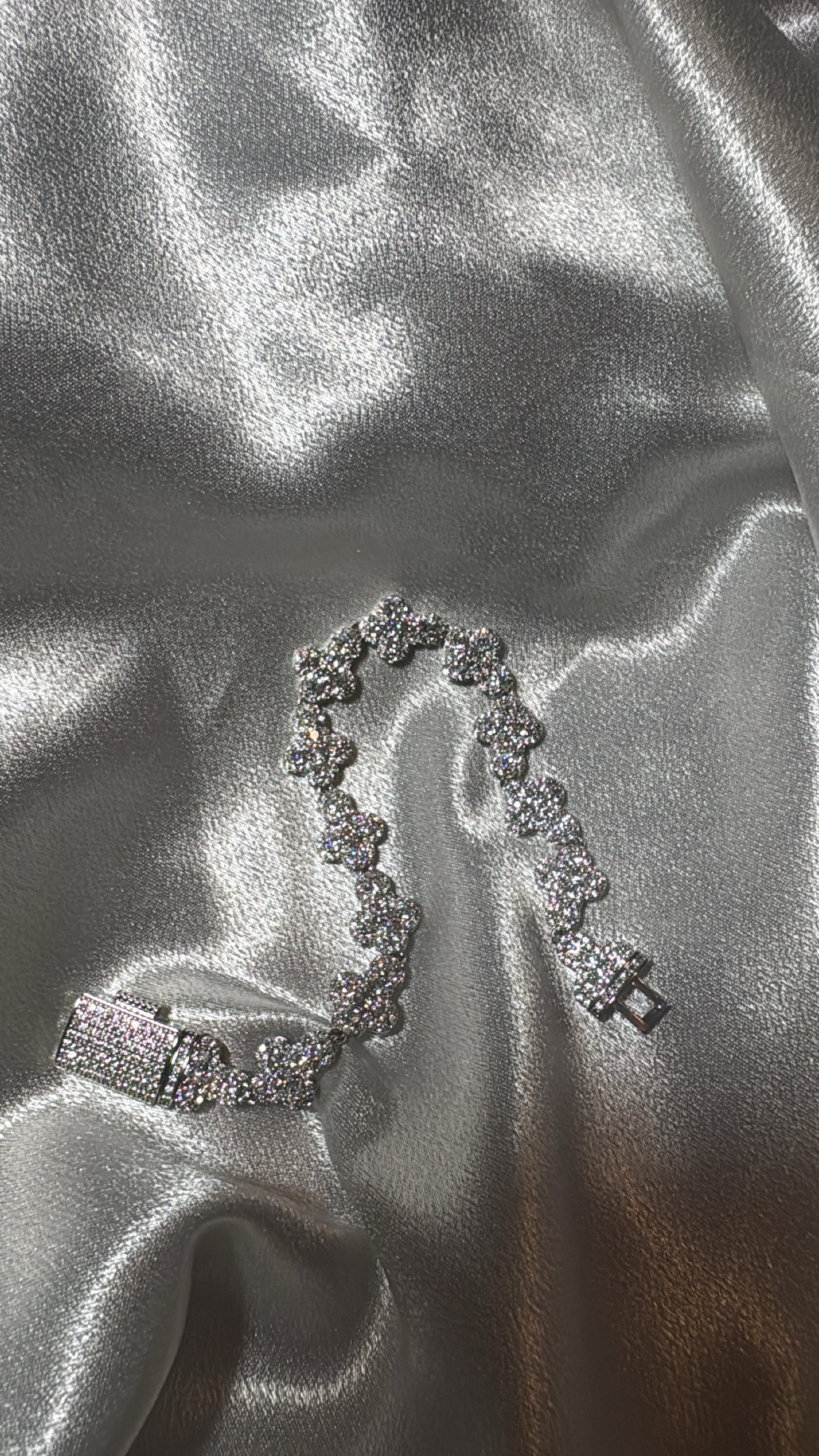Baguette Cross Link Bracelet