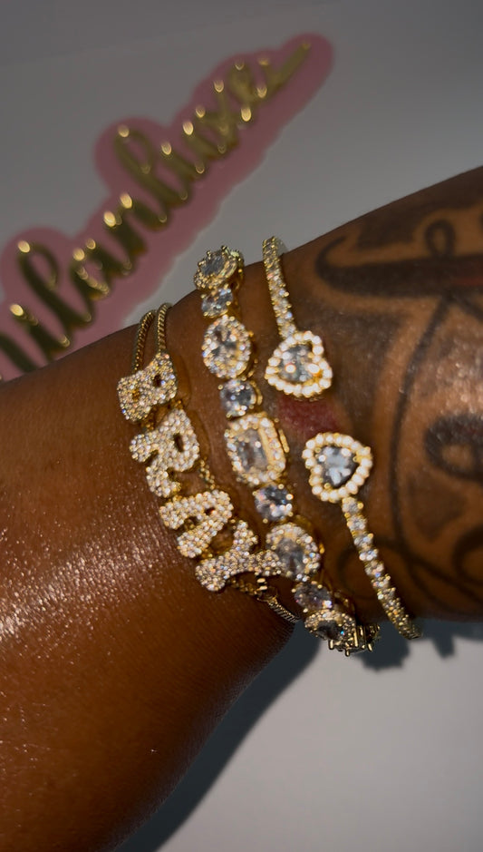 Bubble Letter Bracelet