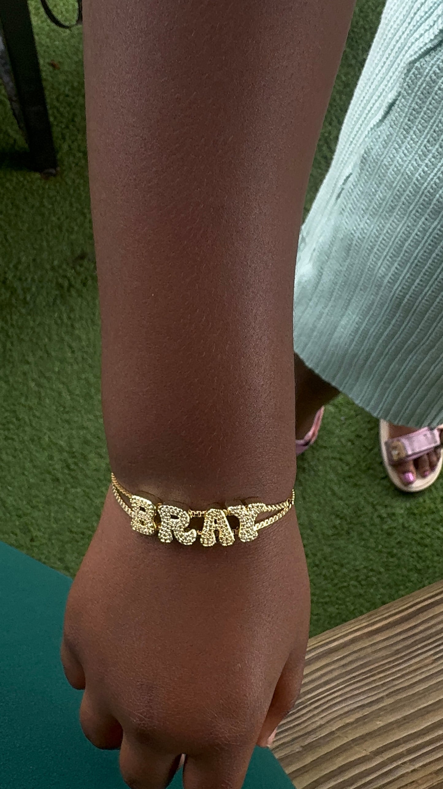 Bubble Letter Bracelet