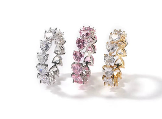 CZ Heart Shaped Ring